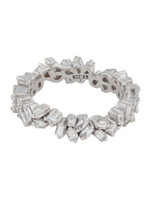 Suzanne Kalan 18K 1.33ctw Diamond Fireworks Mixed Wave Eternity Band