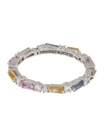 Suzanne Kalan 18K Sapphire & Diamond Thin Mix Eternity Band