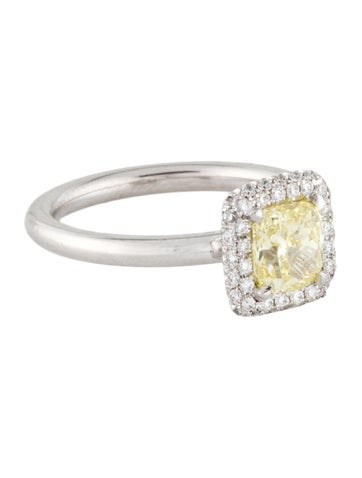 Ring Cocktail 18K Diamond Halo 5