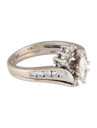 Ring 14K Diamond Nesting Wedding Set Rings