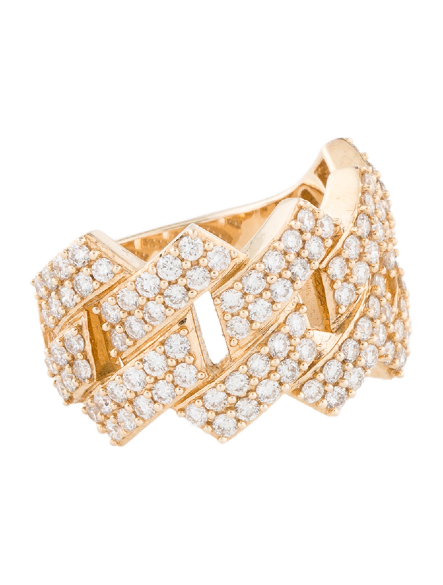 Ring 14K 1.18ctw Diamond Wide Band