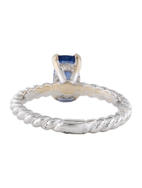 Ring 18K Zircon & Diamond Cocktail Ring