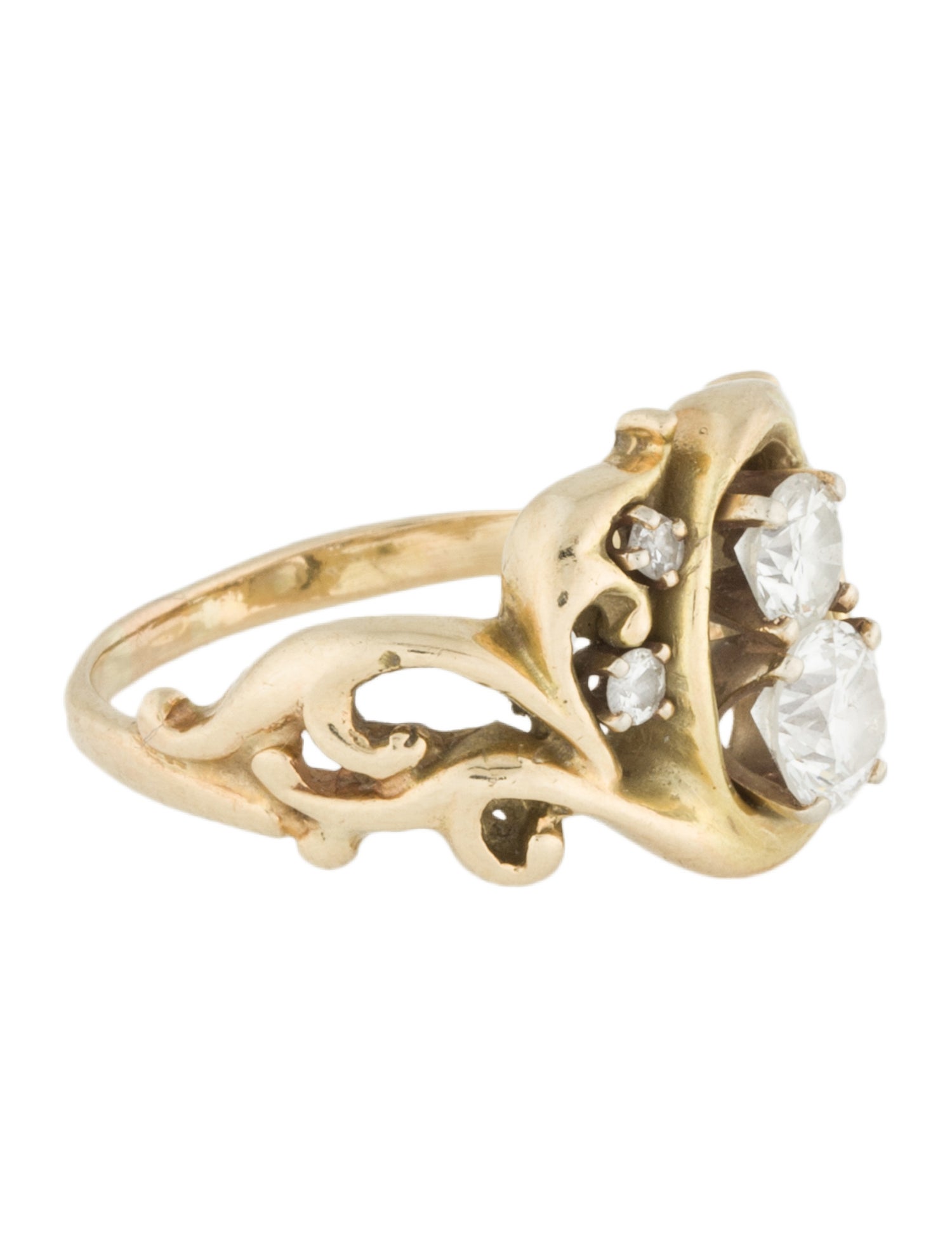 Ring 14K Diamond Cocktail Ring