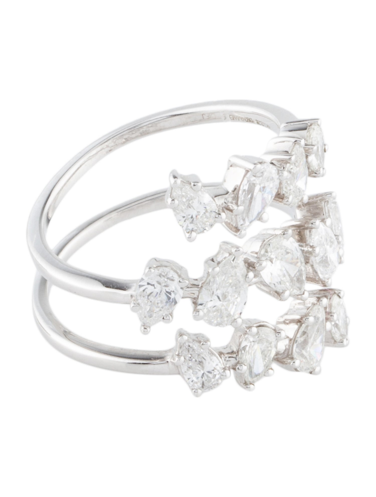 Ring 14K 2.28ctw Diamond Coiled Cocktail