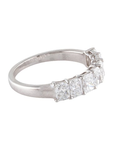Ring Wedding Band 18K 1.48ctw Diamond 6.25