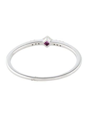 Ring 14K Ruby & Diamond Band