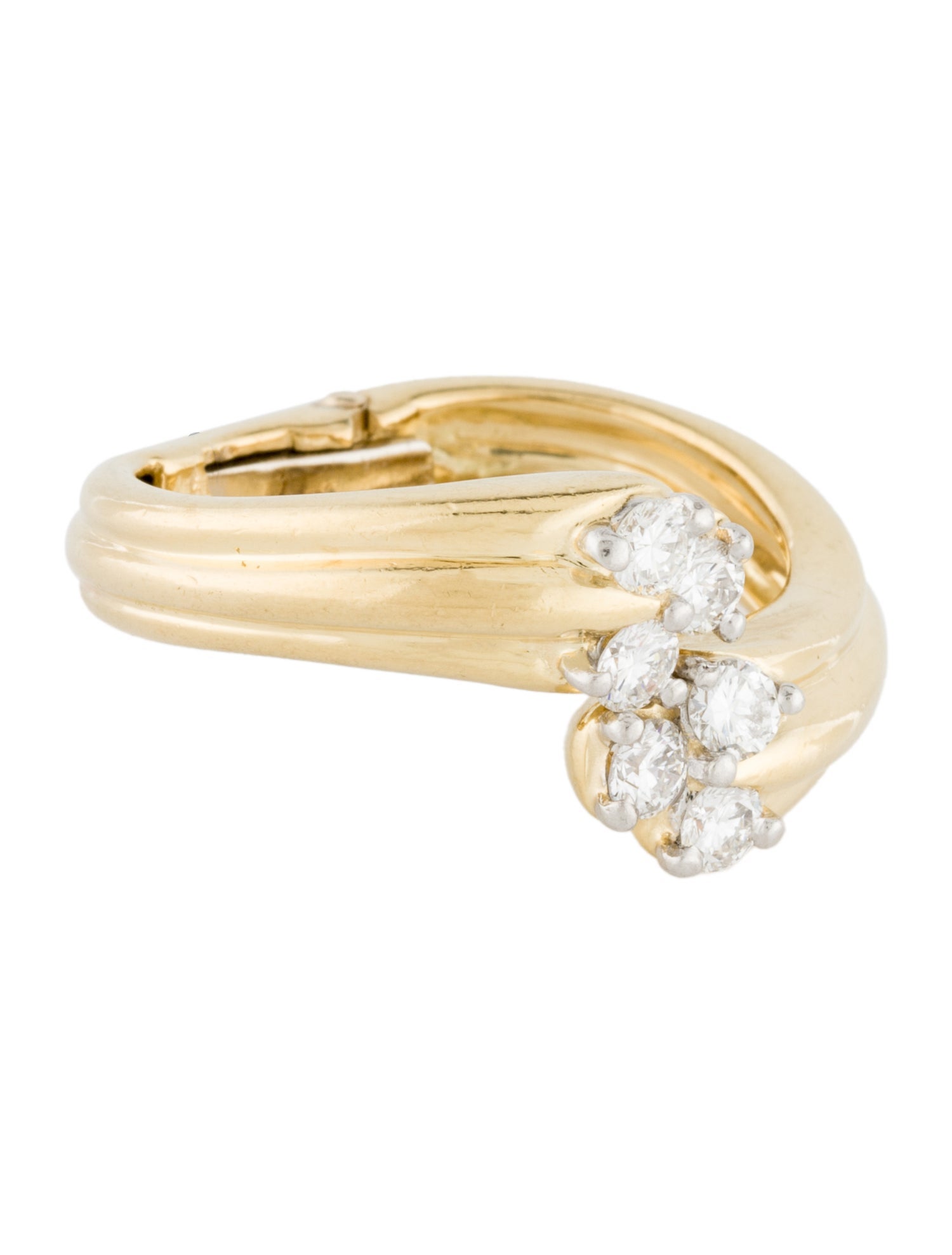 Ring 18K Diamond Hinge Cocktail Ring