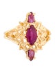 Ring 14K 1.00ctw Ruby Cocktail Ring
