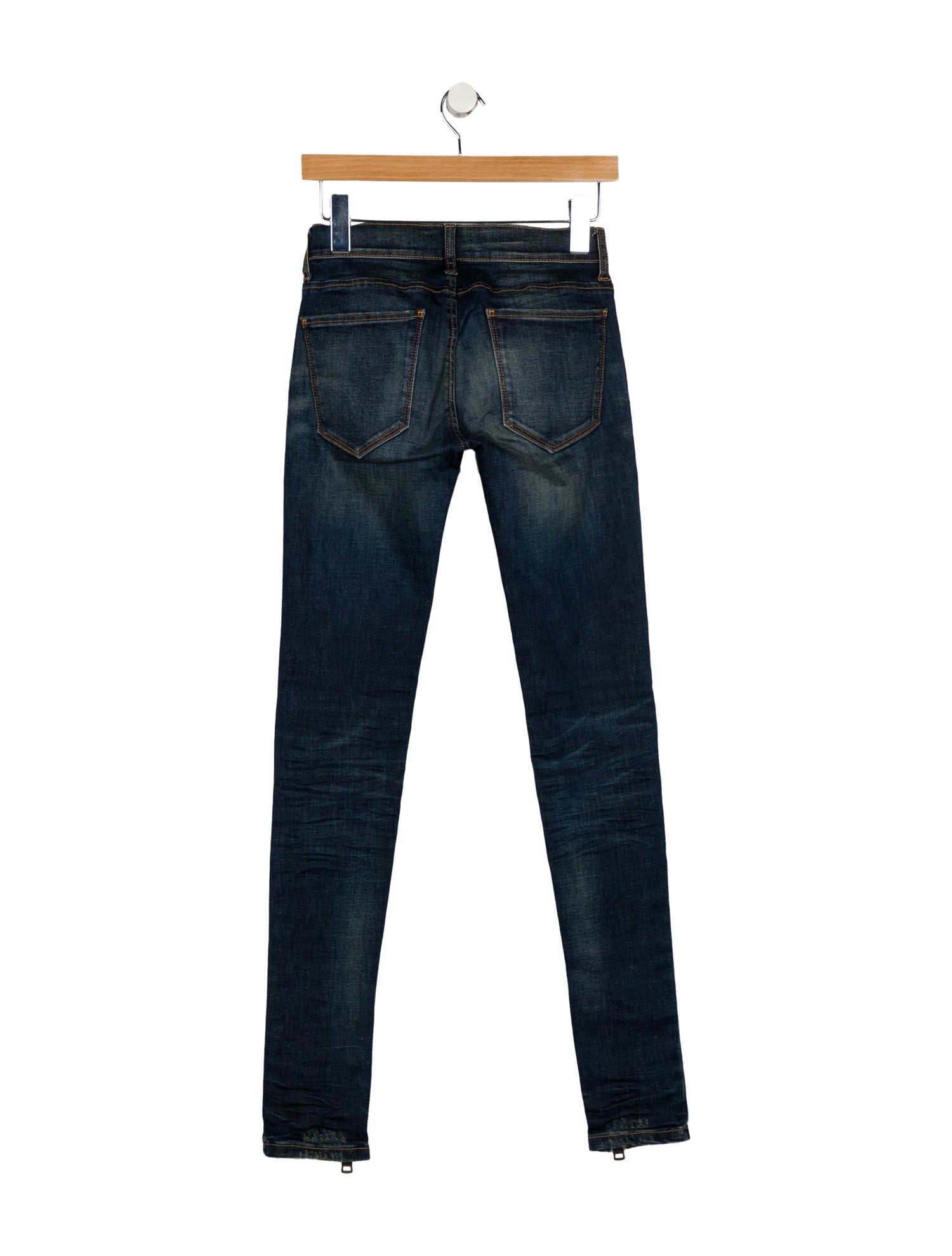 Ring Low-Rise Skinny Leg Jeans