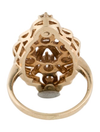 Ring 14K Diamond & Enamel Ring