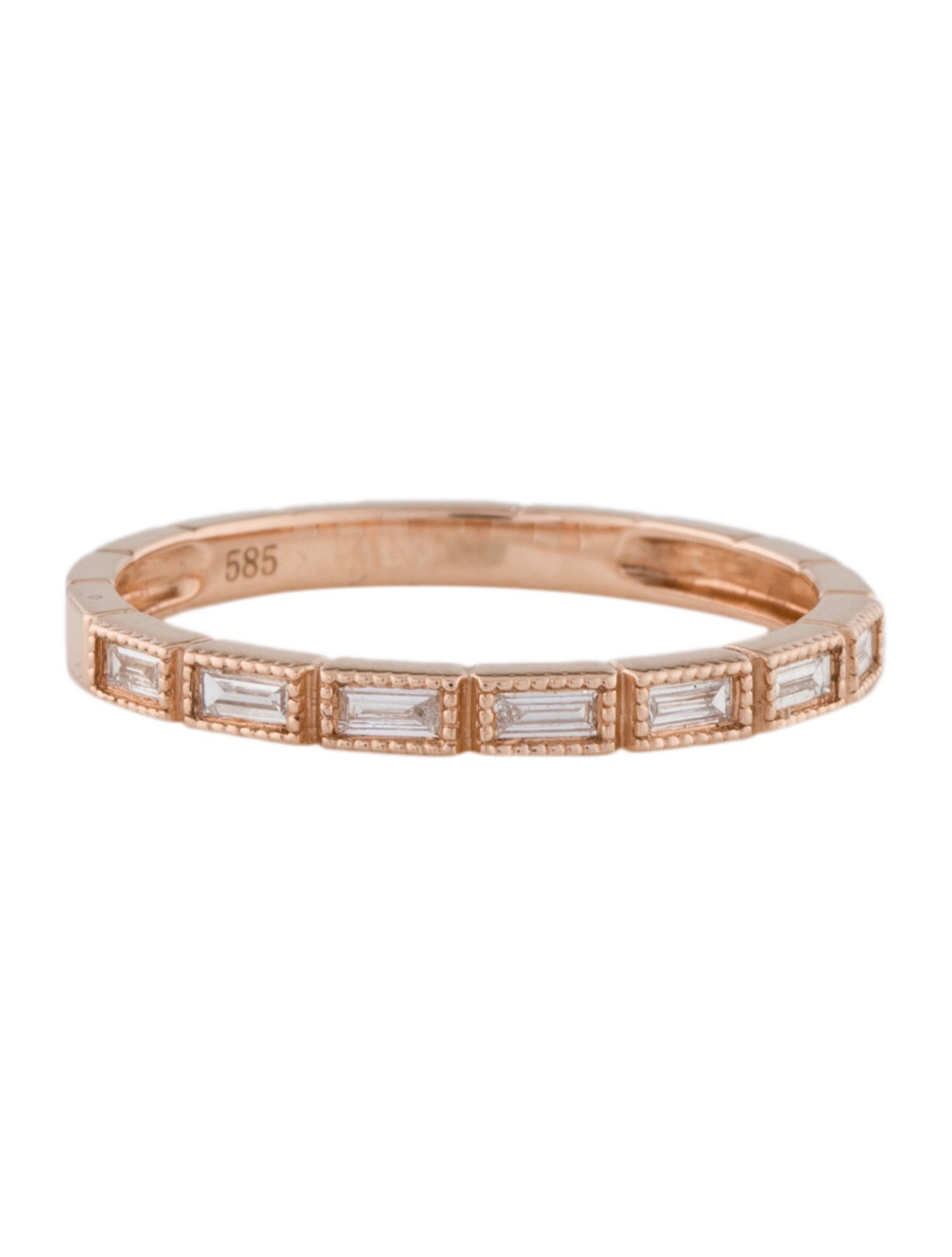 Ring 14K Diamond Baguette Band