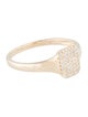 Ring 14K Diamond Signet Ring