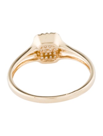 Ring 14K Diamond Signet Ring