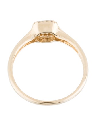 Ring 14K Diamond Signet Ring