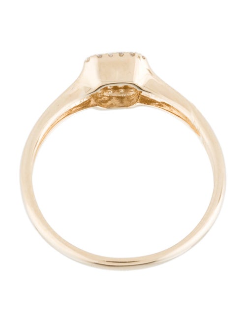 Ring 14K Diamond Signet Ring
