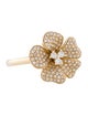 Ring 14K Diamond Flower Cocktail Ring