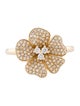 Ring 14K Diamond Flower Cocktail Ring