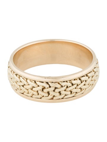 Ring Band 14K Textured 10.75