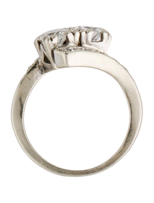 Ring 14K Diamond Toi et Moi Cocktail Ring