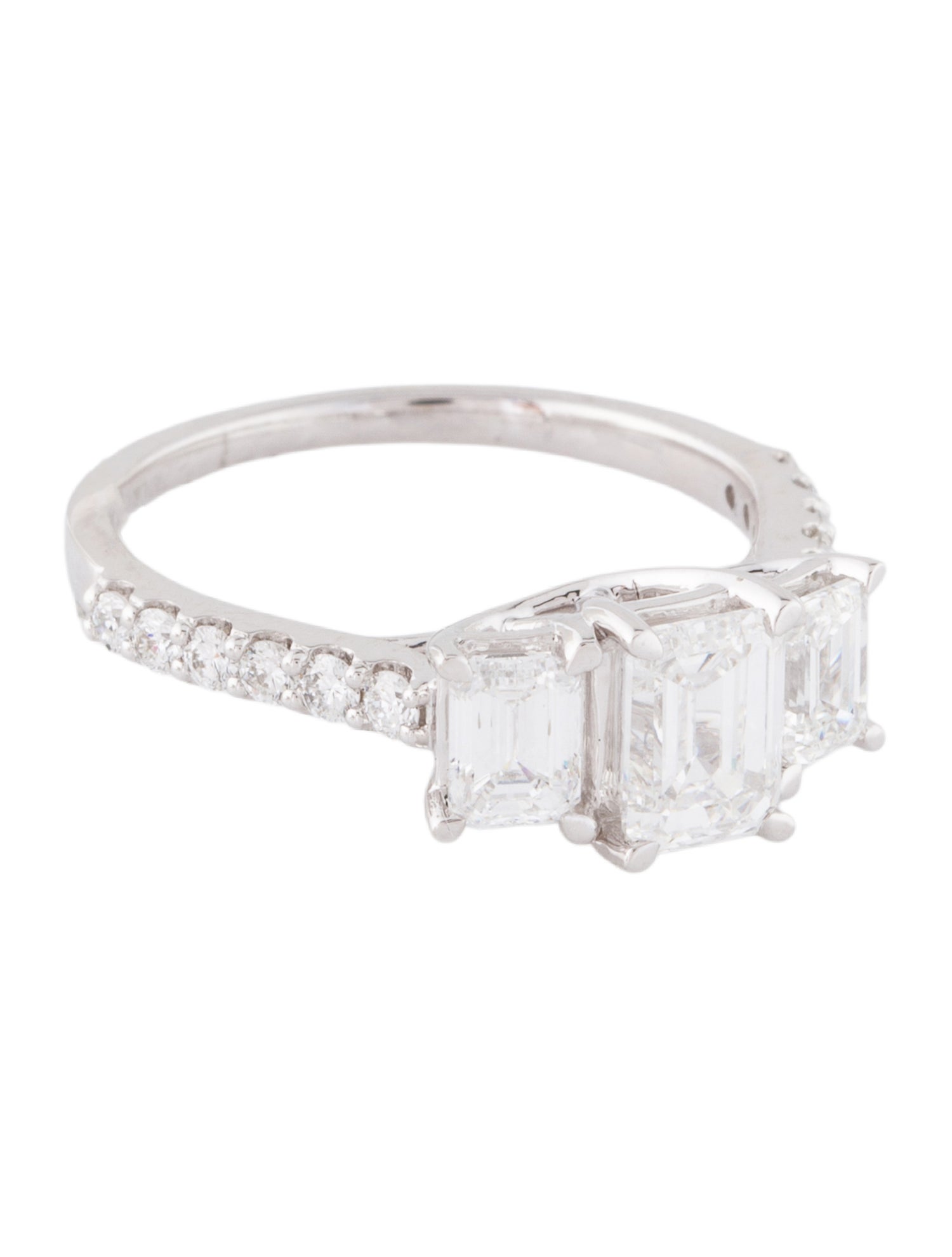 Ring 14K 2.00ctw Lab-Grown Diamond 3-Stone Ring