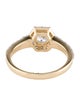 Ring 14K 1.00ctw Lab-Grown Diamond Hexagon Halo Cocktail Ring