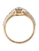 Ring 14K 1.00ctw Lab-Grown Diamond Hexagon Halo Cocktail Ring