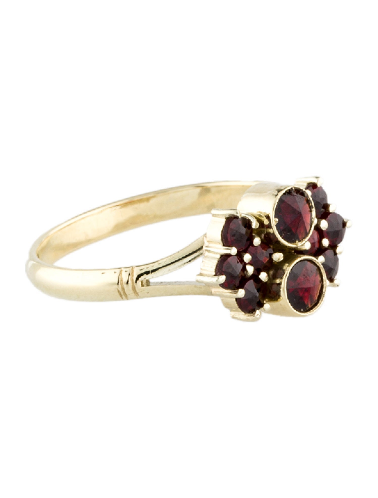 Ring 14K Garnet Cocktail Ring