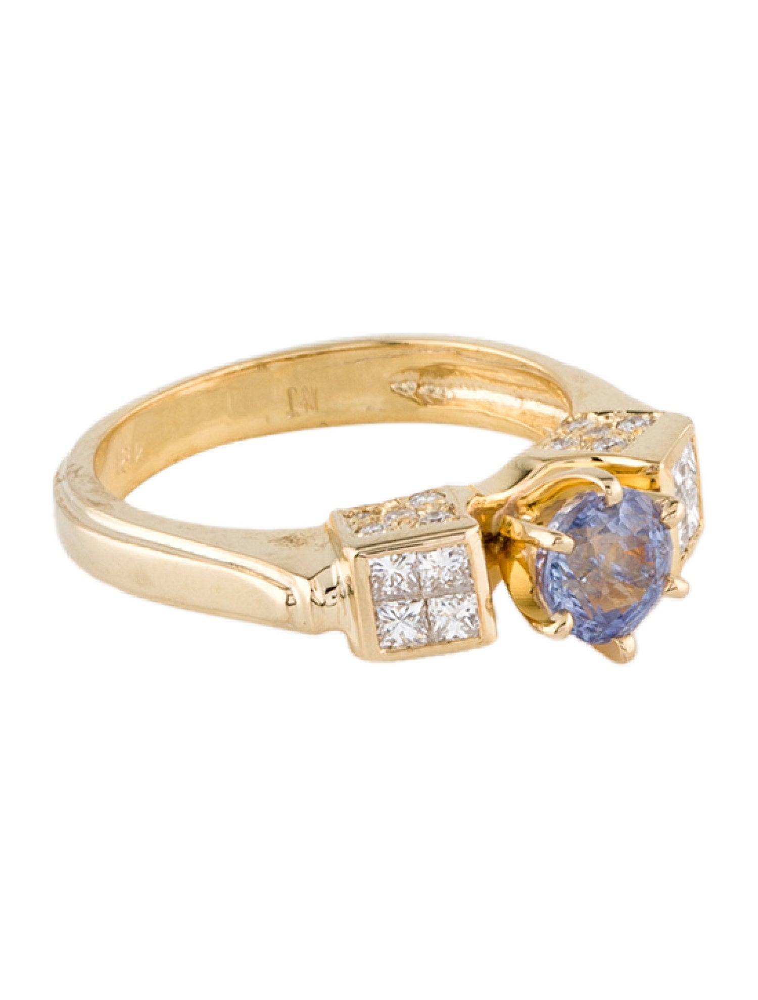 Ring 18K Sapphire & Diamond Band