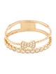 Ring 14K Diamond Bow Double Row