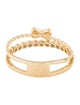 Ring 14K Diamond Bow Double Row
