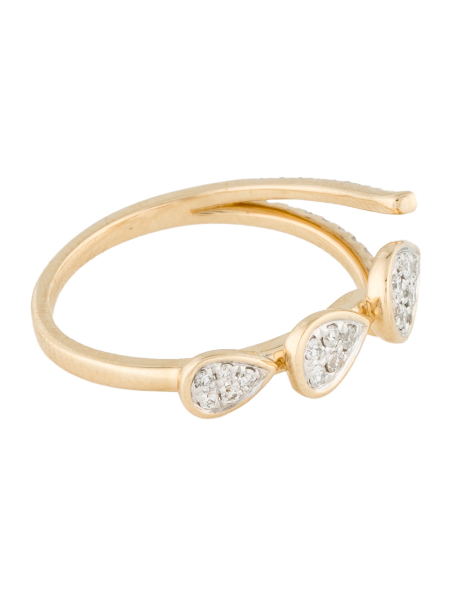 Ring 14K Diamond Open Band