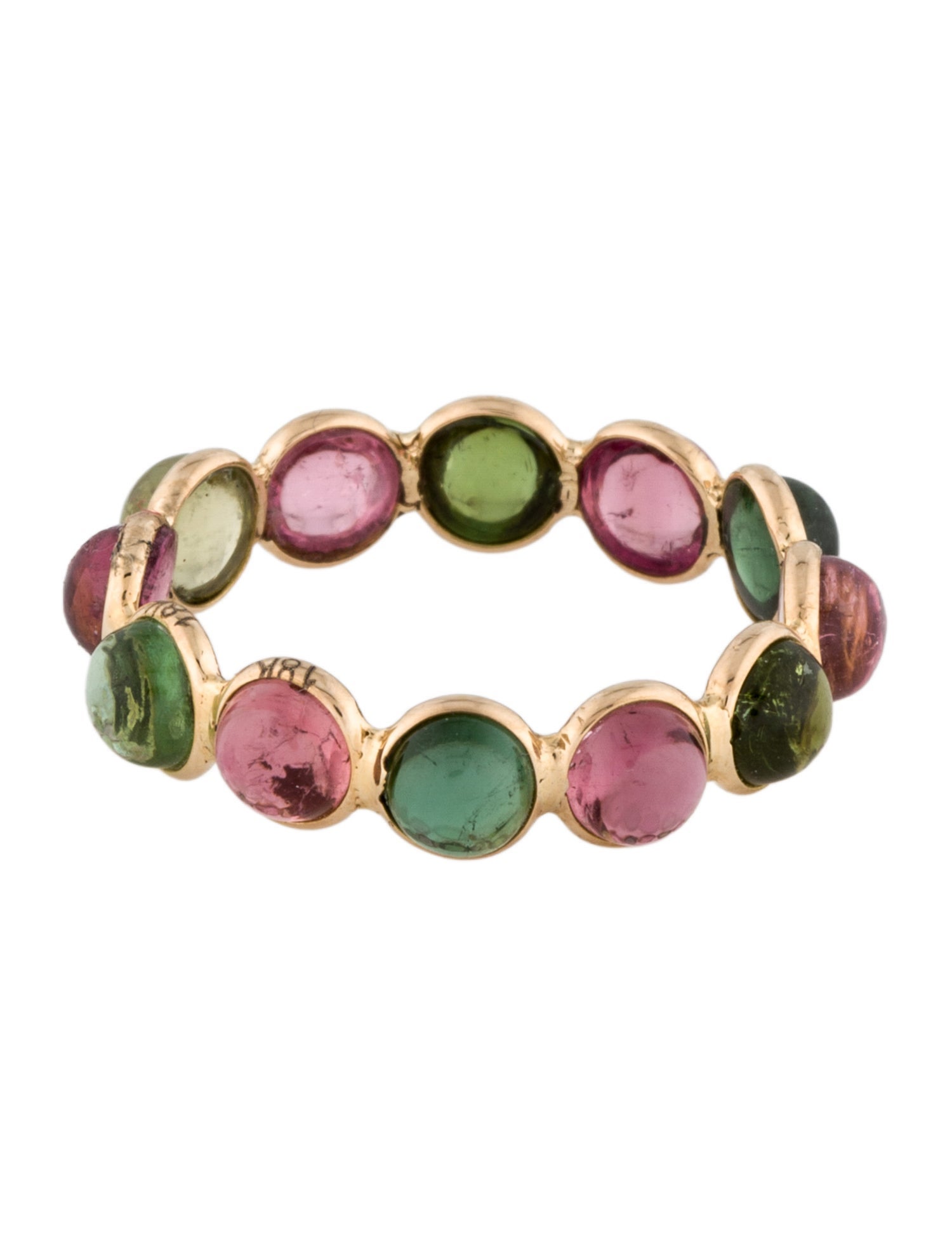 Ring 18K 5.50ctw Tourmaline Band
