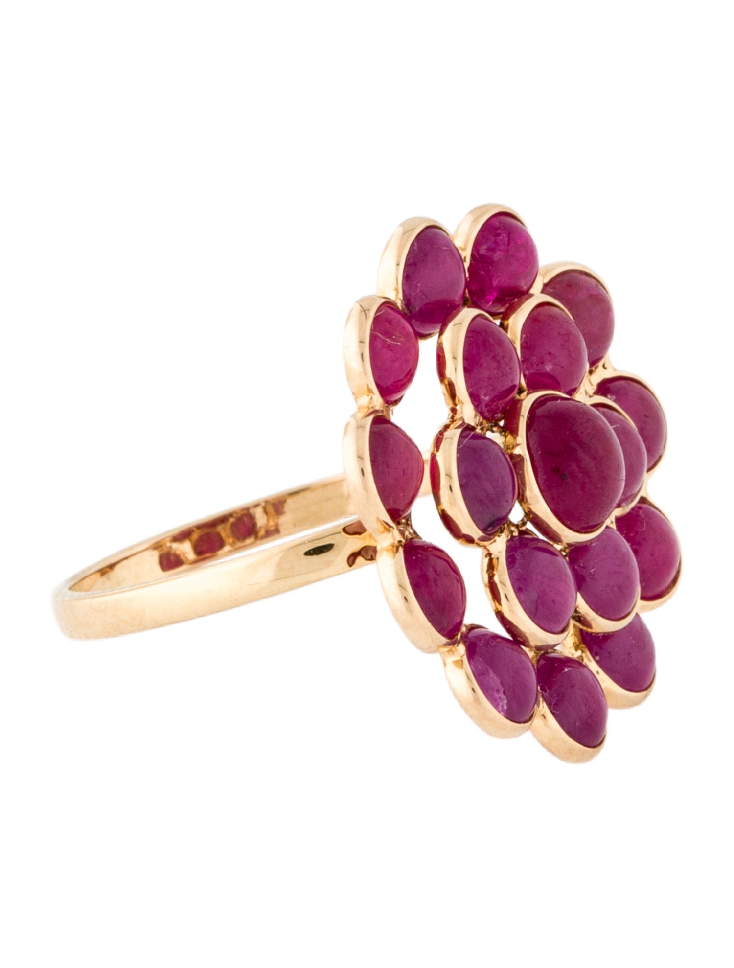 Ring 18K 6.65ctw Ruby Cocktail Ring