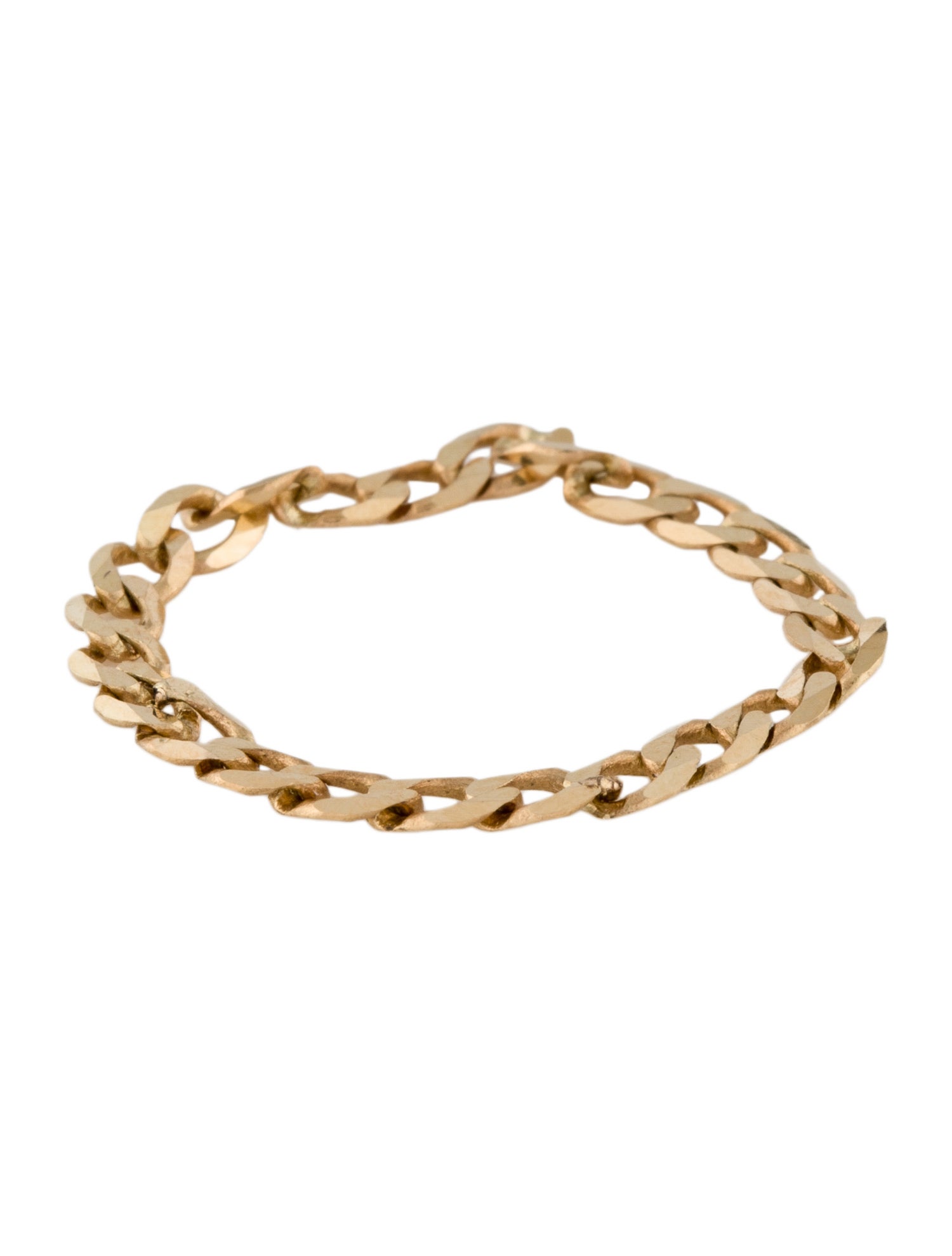 Ring 14K Curb Chain Ring