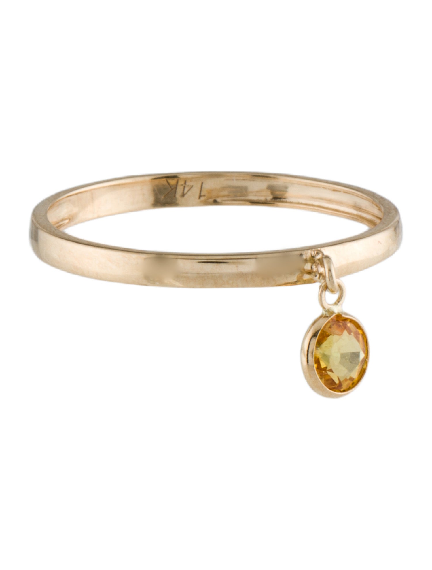 Ring 14K Sapphire Dangle Cocktail Ring