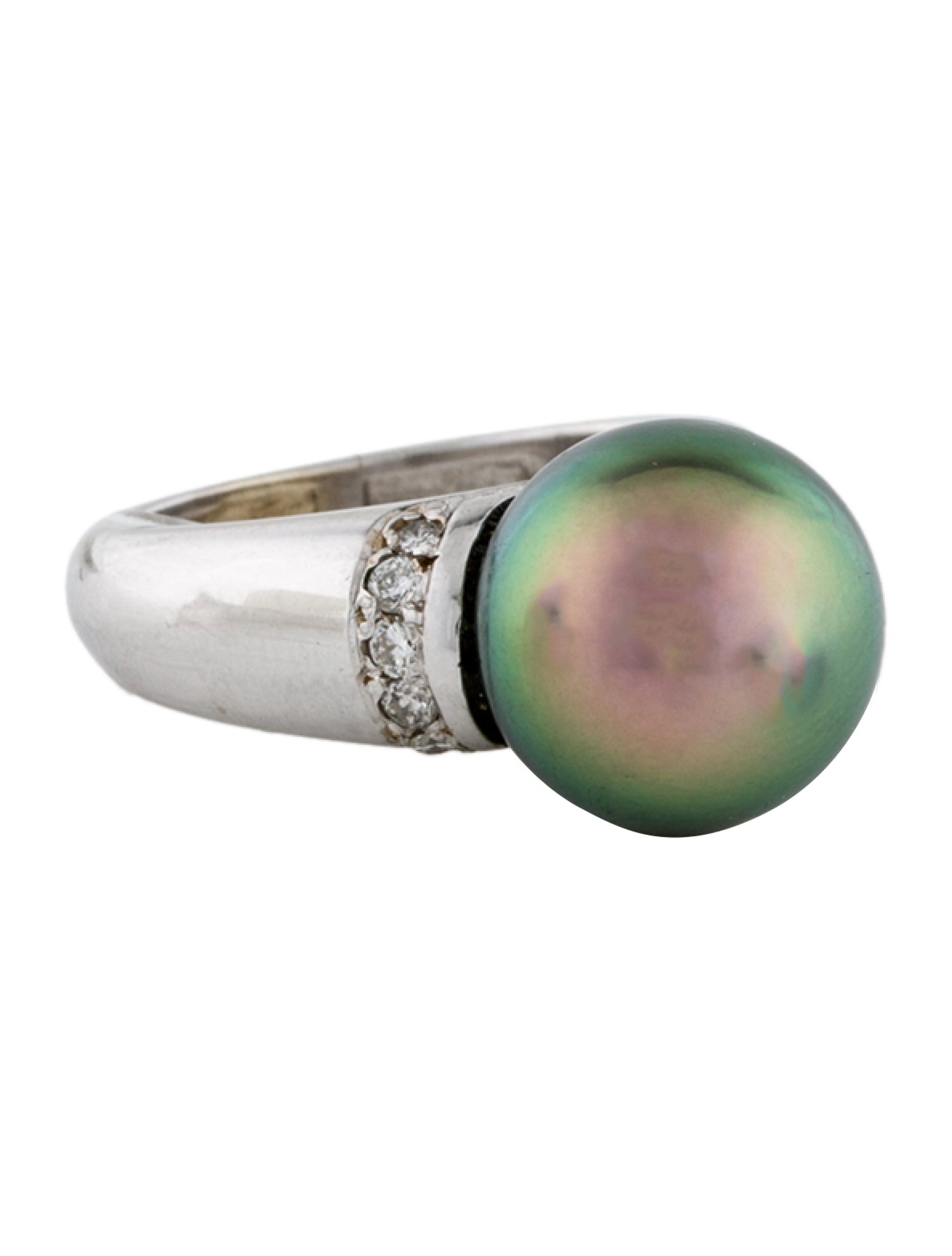 Ring 14K Pearl & Diamond Ring