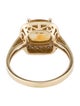 Ring 14K 2.07ct Citrine & Diamond Cocktail Ring