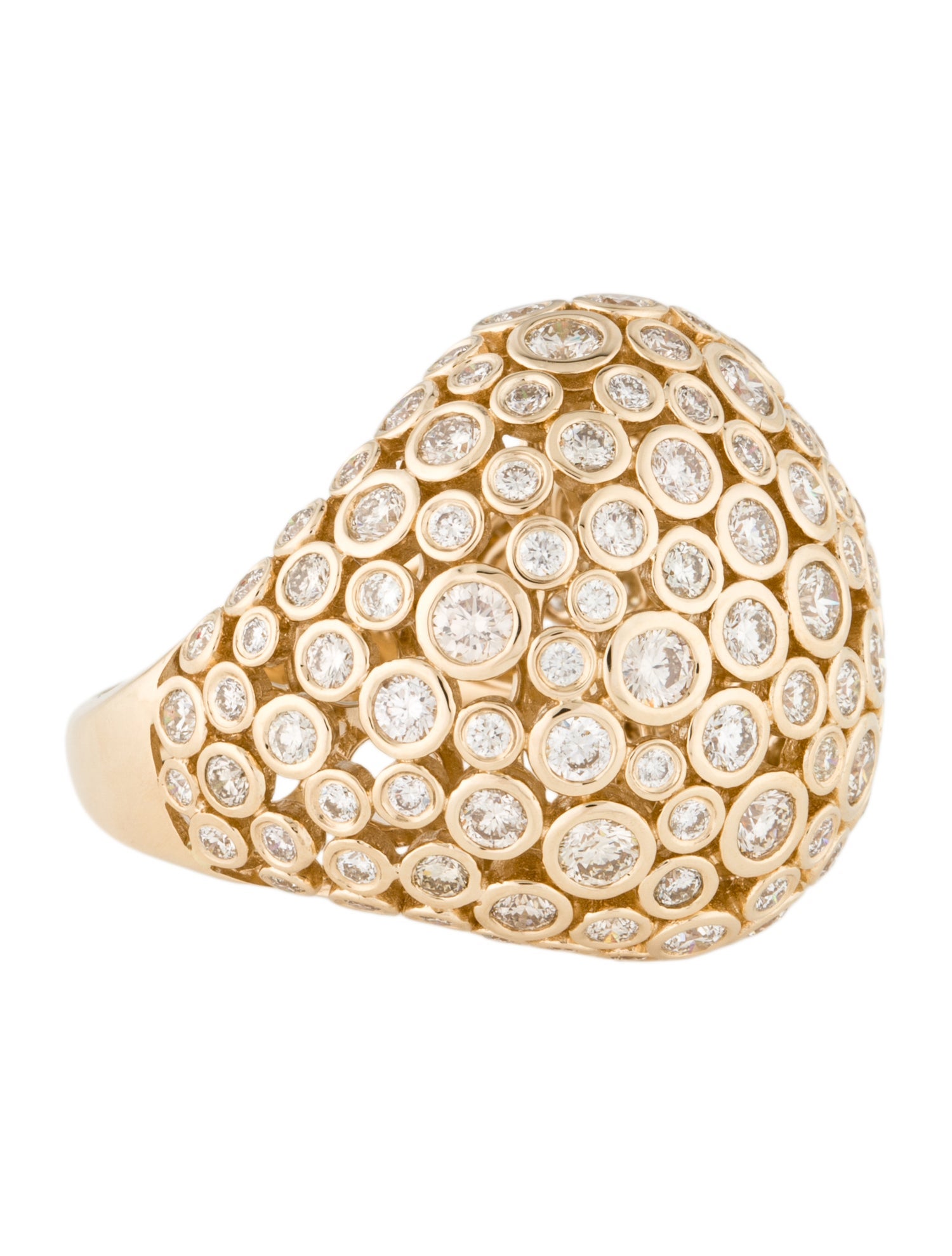 Ring 14K 3.35ctw Diamond Cocktail RIng