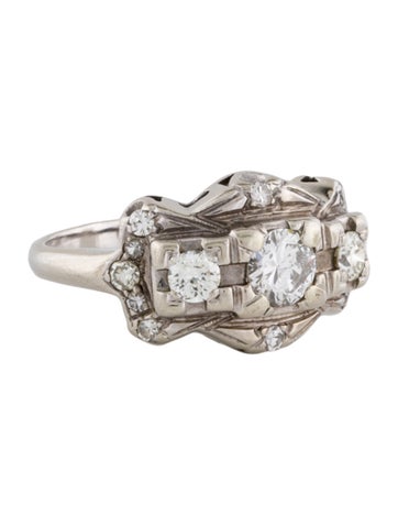 Ring Cocktail Vintage Diamond 5