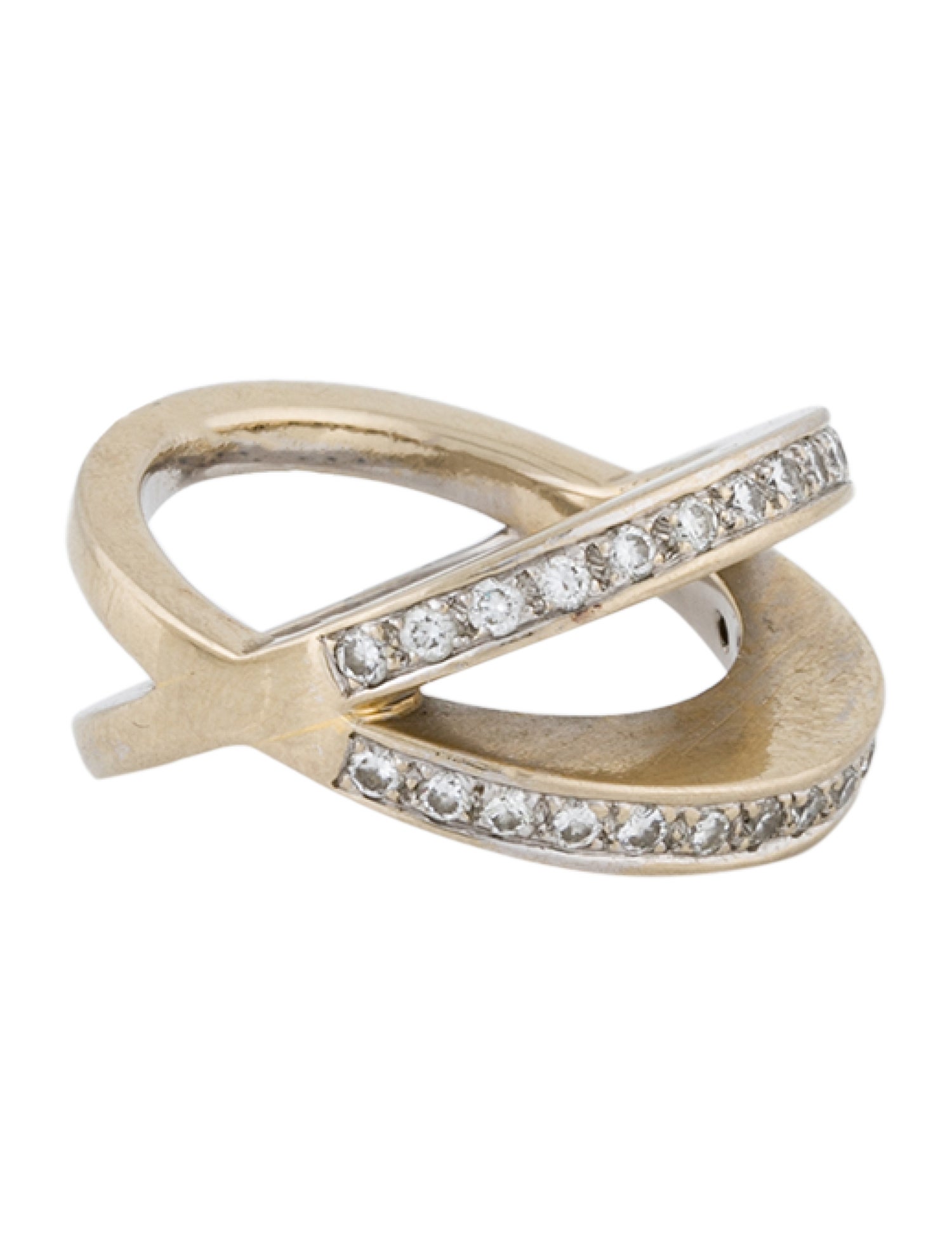 Ring 18K Diamond Double Band