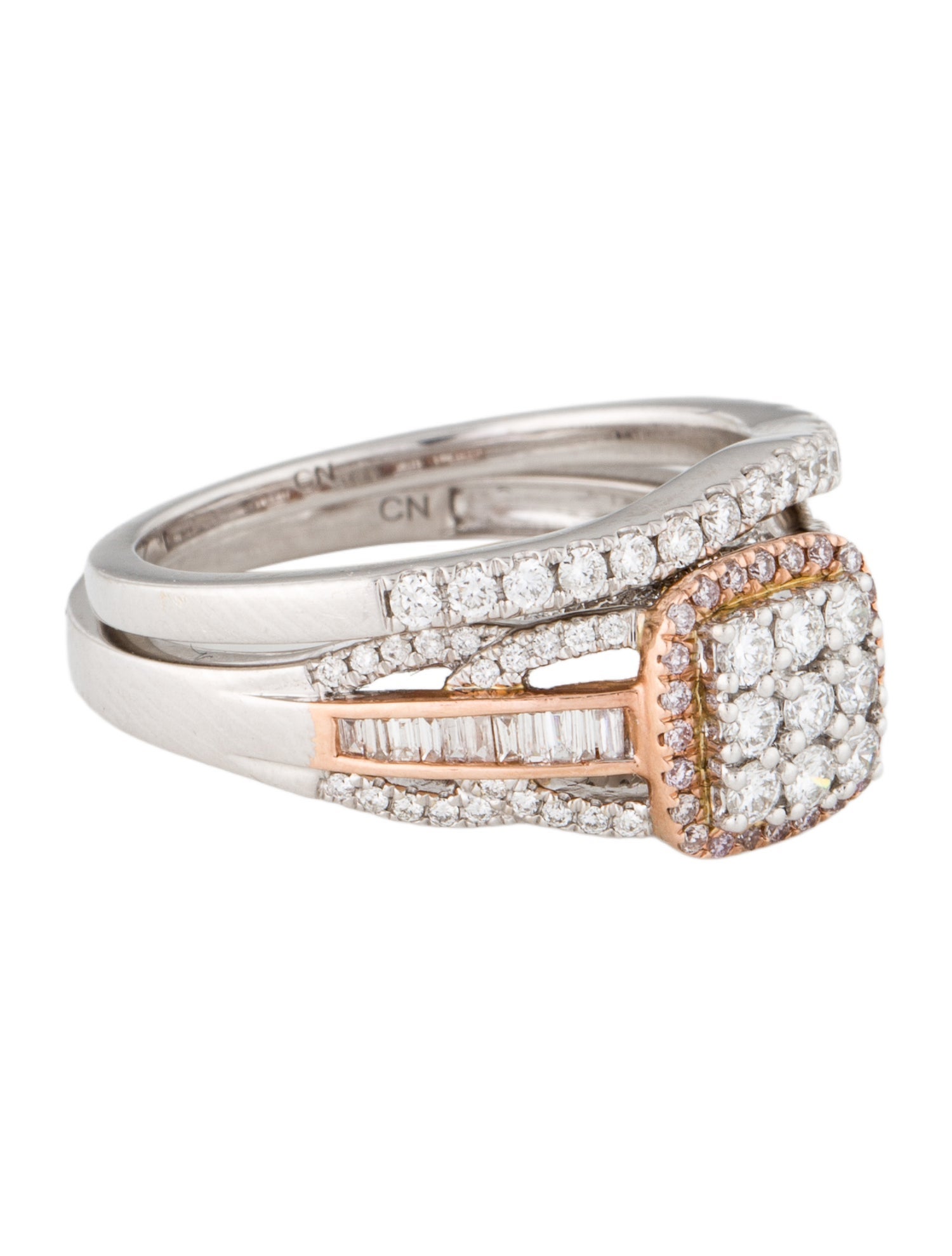 Ring 14K Diamond Wedding Set