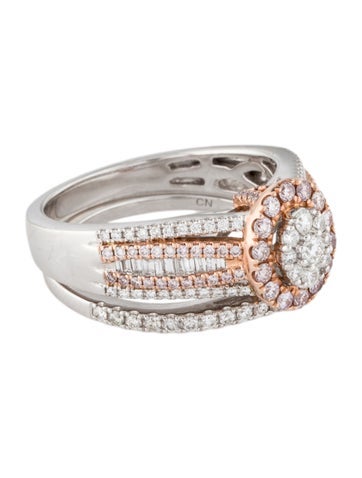 Ring Wedding Set 14K Two-Tone Diamond set 6.75