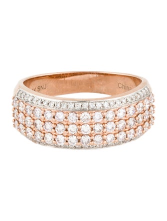 Ring 14K 1.00ctw Diamond Wide Band