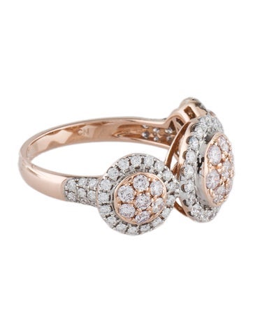 Ring Cocktail 14K 1.05ctw Diamond Band 7