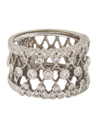 Ring 18K 1.16ctw Diamond Cocktail Band