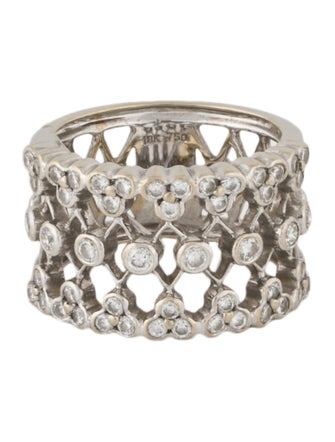 Ring 18K 1.16ctw Diamond Cocktail Band