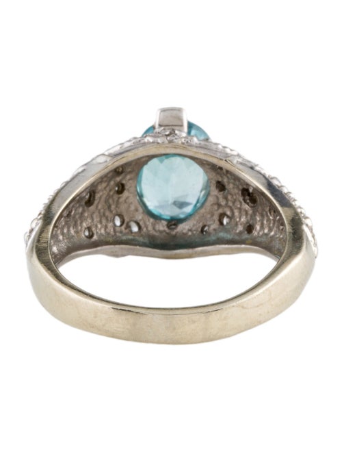 Ring 14K 1.63ctw Zircon & Diamond Cocktail Ring