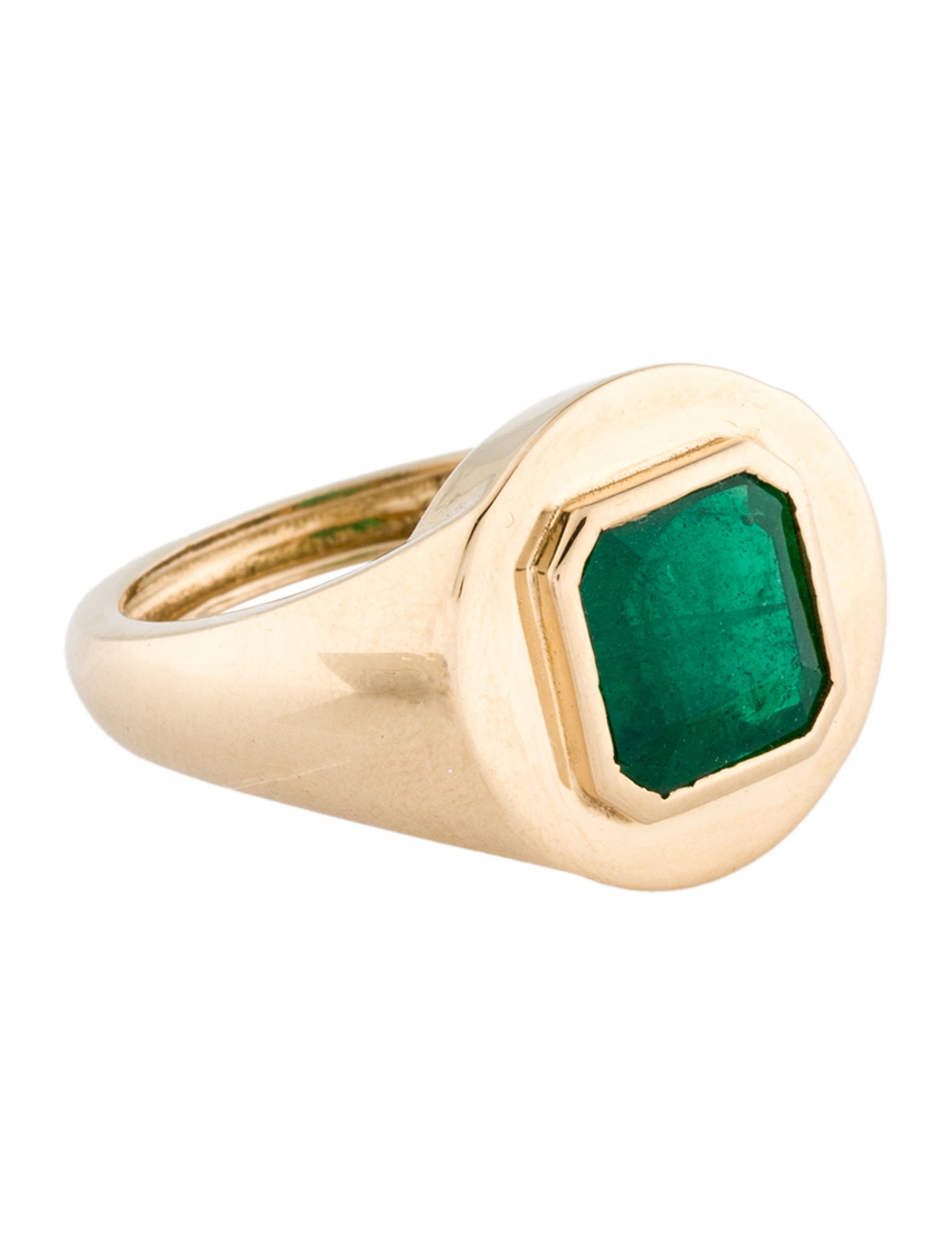 Ring 18K 2.17ct Emerald Cocktail Ring