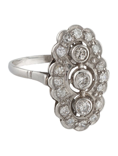 Ring Platinum Diamond Cocktail Ring