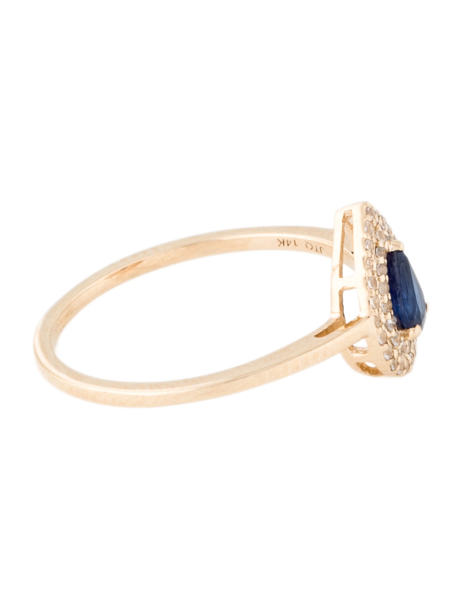 Ring 14K Sapphire Cocktail Ring